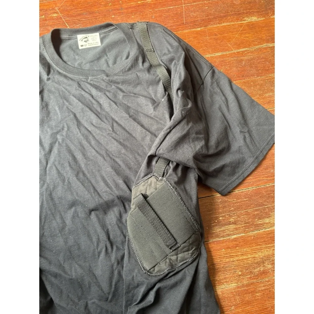 Daltech Force Concealed Carry T Shirt Men's Black Size 3X-4X Safest Carry READ